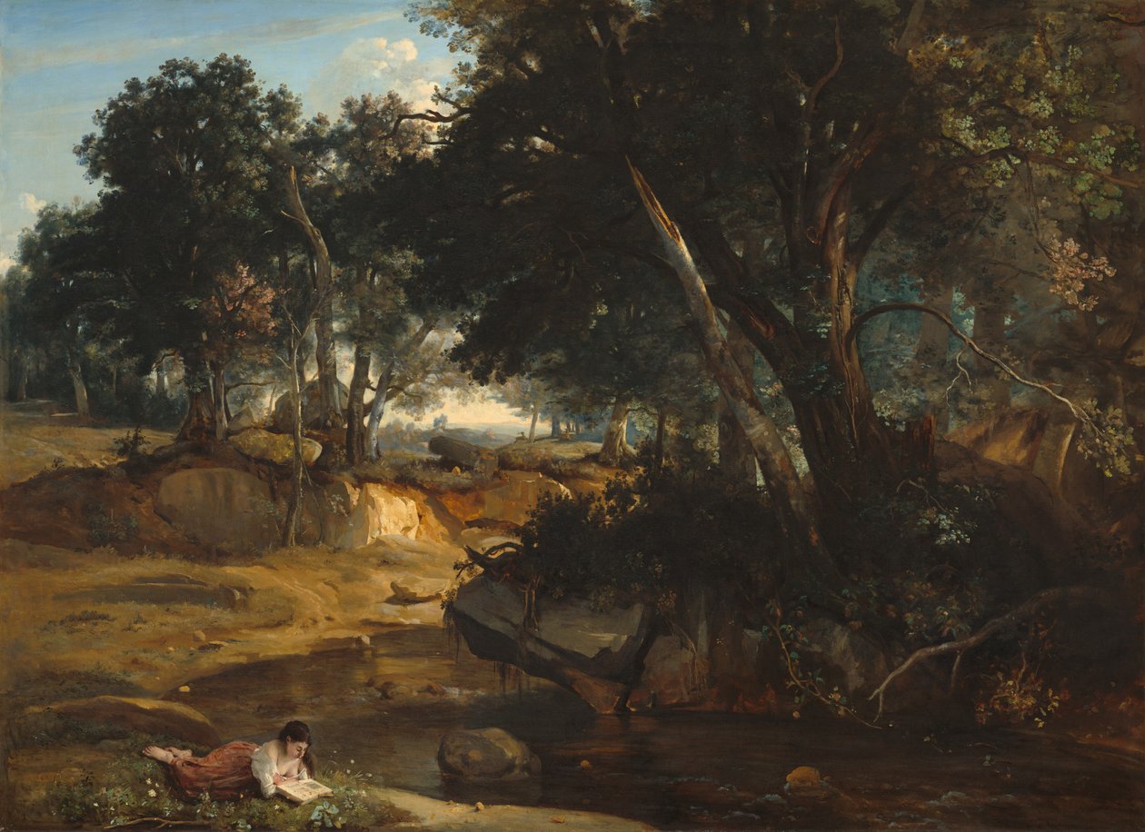 Wald von Fontainebleau von Jean-Baptiste-Camille Corot