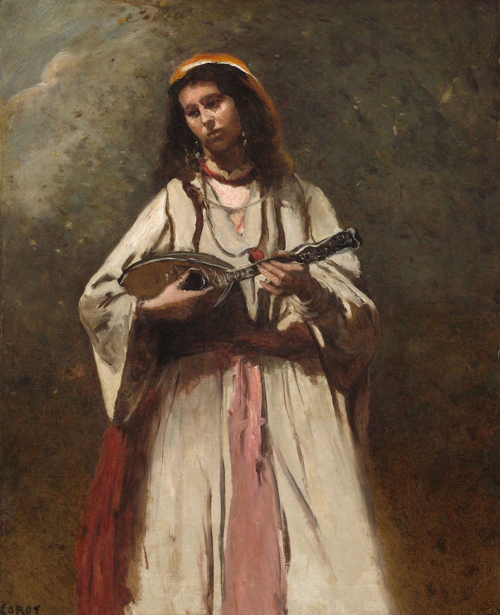 Zigeunerin mit Mandoline von Jean-Baptiste-Camille Corot