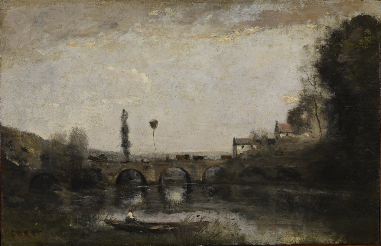 Landschaft mit Brücke von Jean-Baptiste-Camille Corot