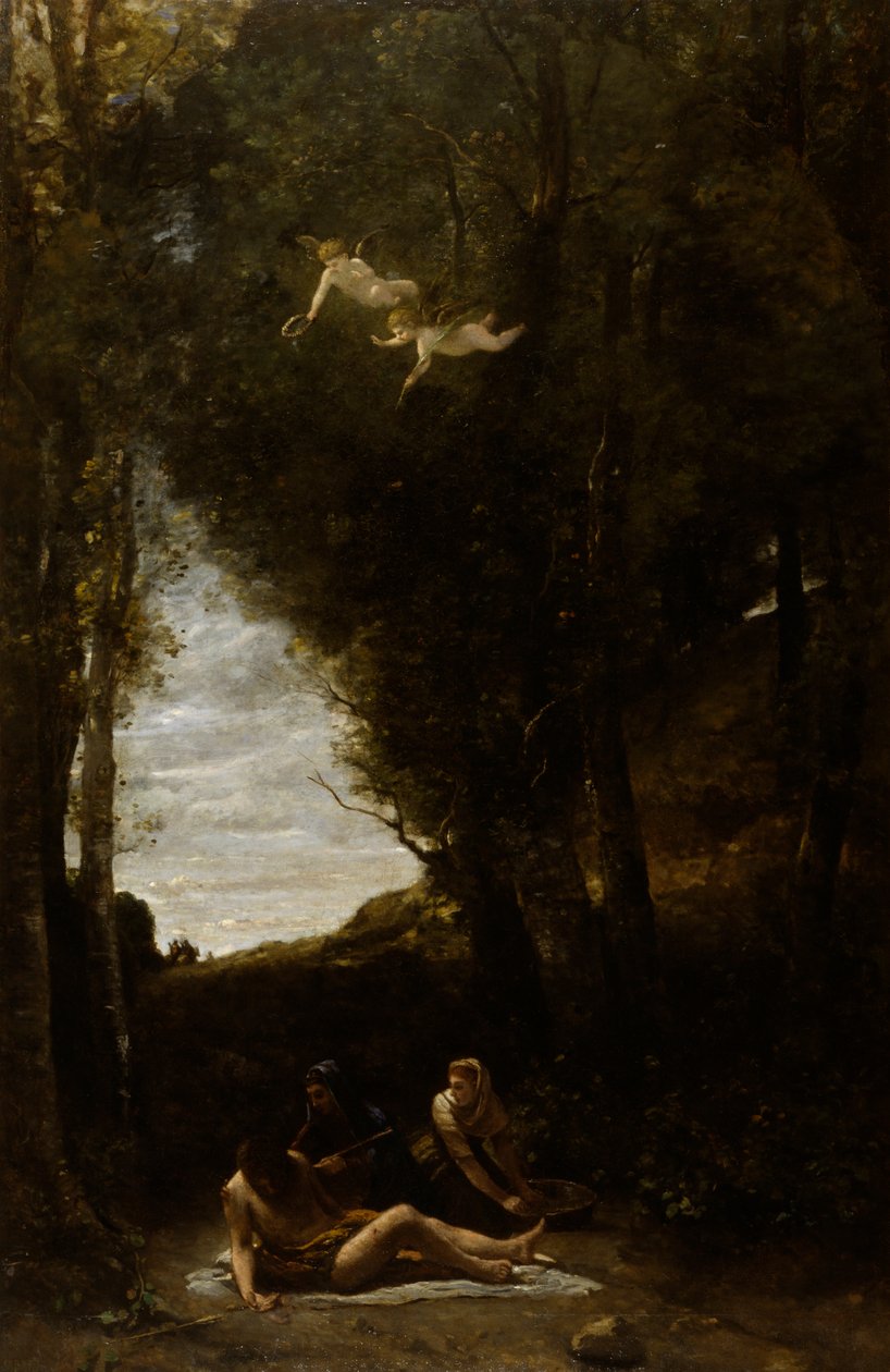 Der heilige Sebastian von heiligen Frauen gepflegt von Jean-Baptiste-Camille Corot