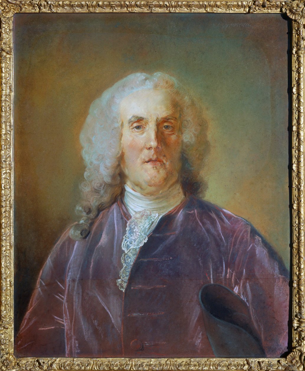 Porträt von Abraham Van Robais von Jean Baptiste (attr. to) Perronneau