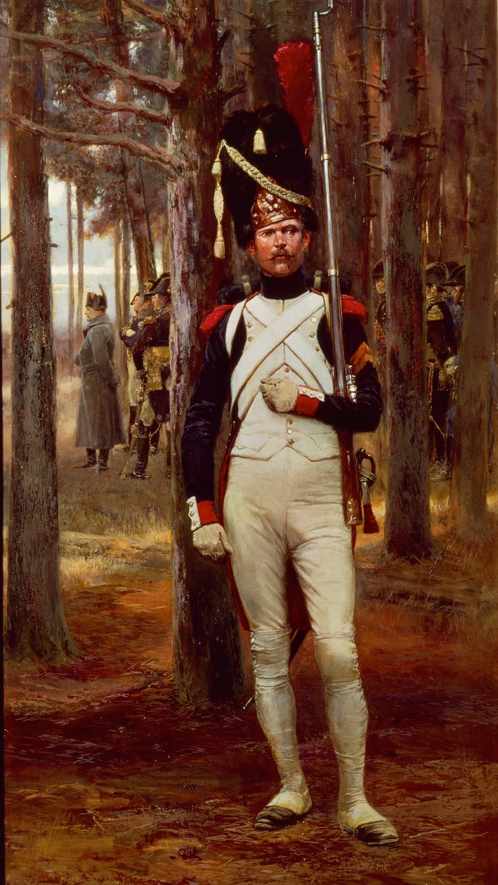 Fußgrenadier der Kaiserlichen Garde, von Edouard Detaille von Jean Baptiste Edouard Detaille