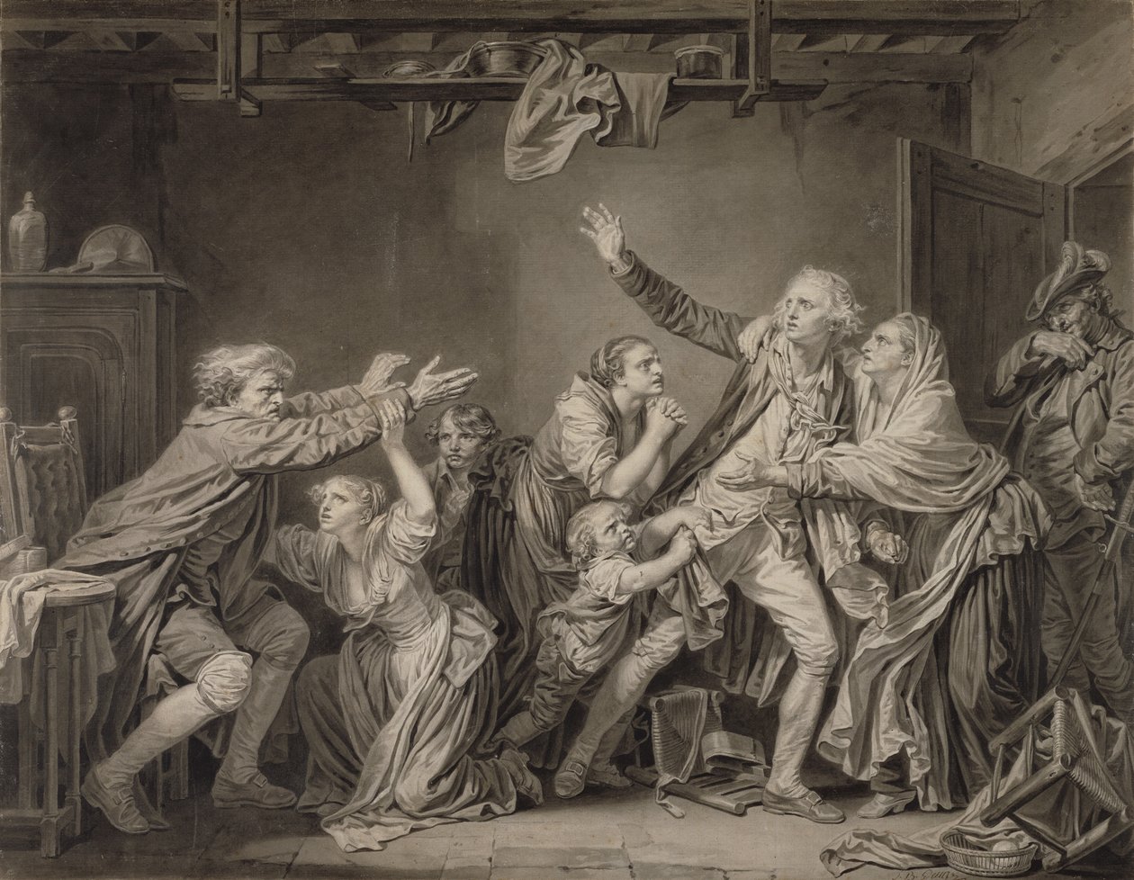 Der Fluch des Vaters: Der undankbare Sohn von Jean-Baptiste Greuze