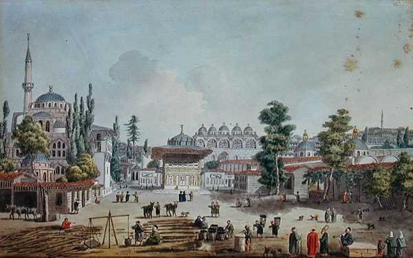 Ansicht von Tophane, Karakoy von Jean Baptiste Hilair