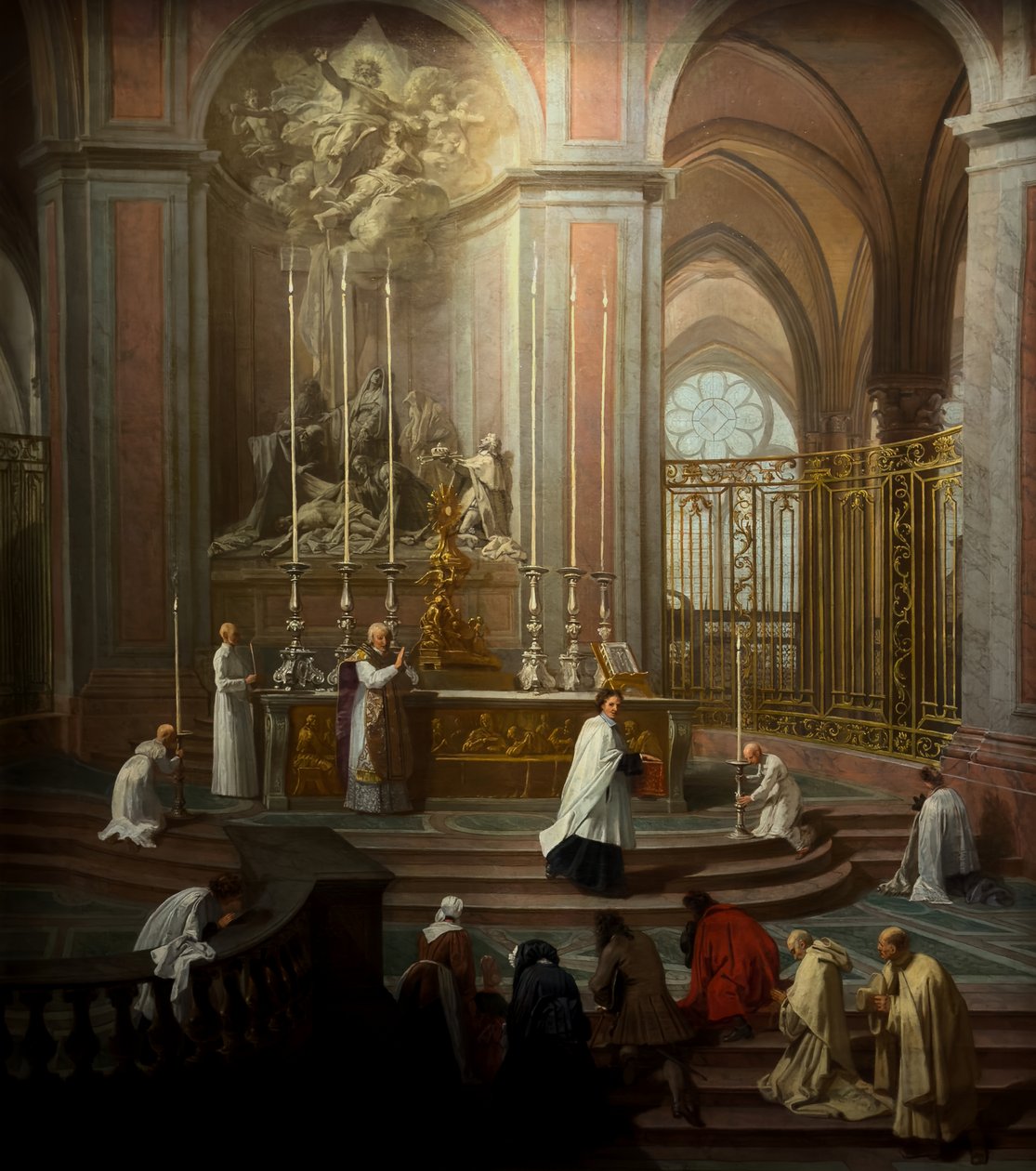 Die Messe von Kanonikus Antoine de La Porte um 1710 von Jean-Baptiste Jouvenet