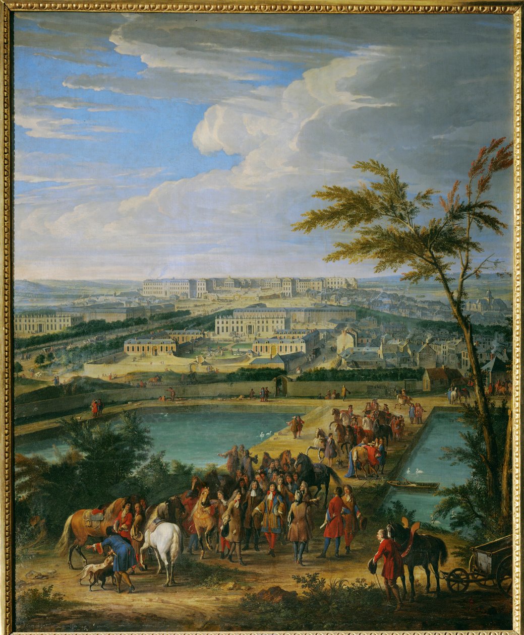 Stadt und Schloss von Versailles von Jean Baptiste Martin