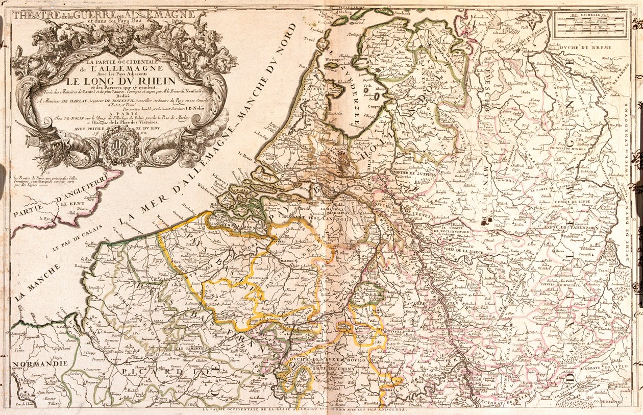 Frankreich (Region: Haute-Normandie, Nord-Pas-de-Calais, Champagne-Ardenne, Picardie), Belgien, Niederlande, Deutschland (Bundesland: Niedersachsen, Nordrhein-Westfalen, Hessen, Rheinland-Pfalz, Saarland), Luxemburg von Jean-Baptiste Nolin