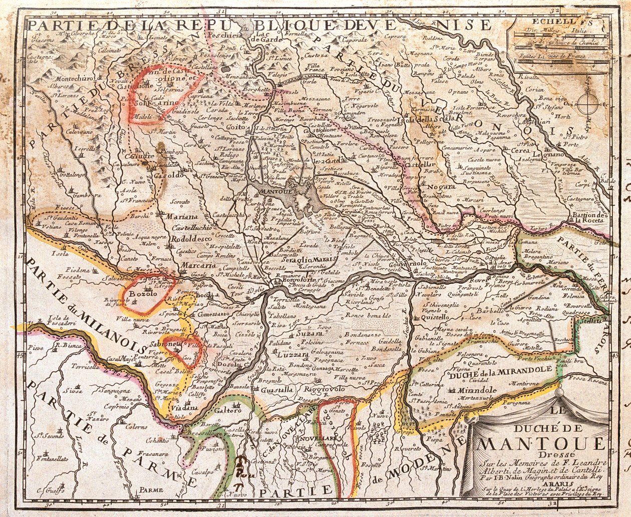 Lombardei, Venetien, Emilia-Romagna, Italien von Jean Baptiste Nolin