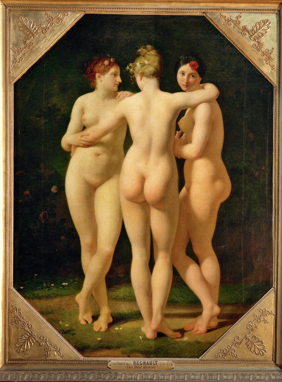 Die drei Grazien von Jean-Baptiste Regnault