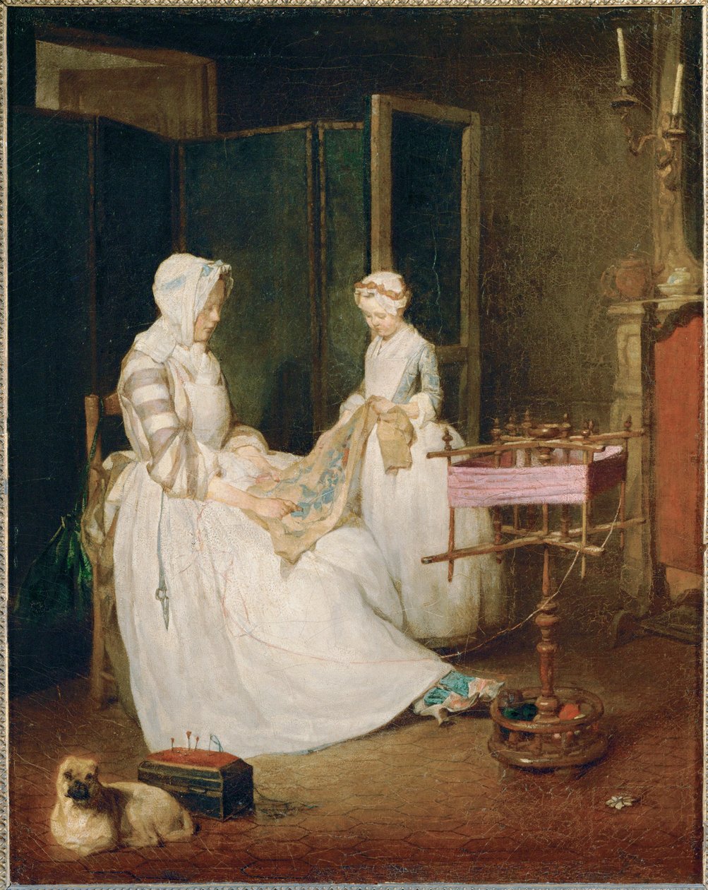 Die fleißige Mutter von Jean-Baptiste Simeon Chardin