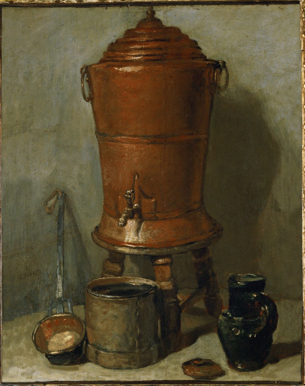 Der Kupfertrinkbrunnen von Jean Baptiste Simeon Chardin