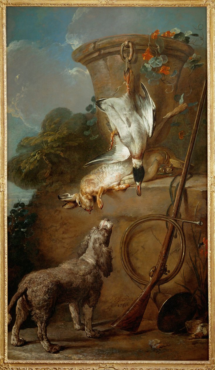 Der Spaniel von Jean-Baptiste Simeon Chardin