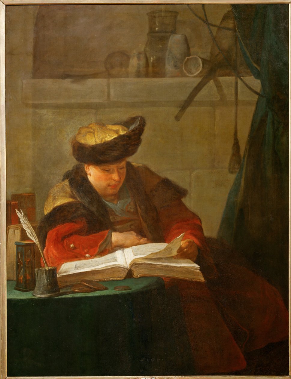 Ein Chemiker in seinem Labor von Jean Baptiste Simeon Chardin