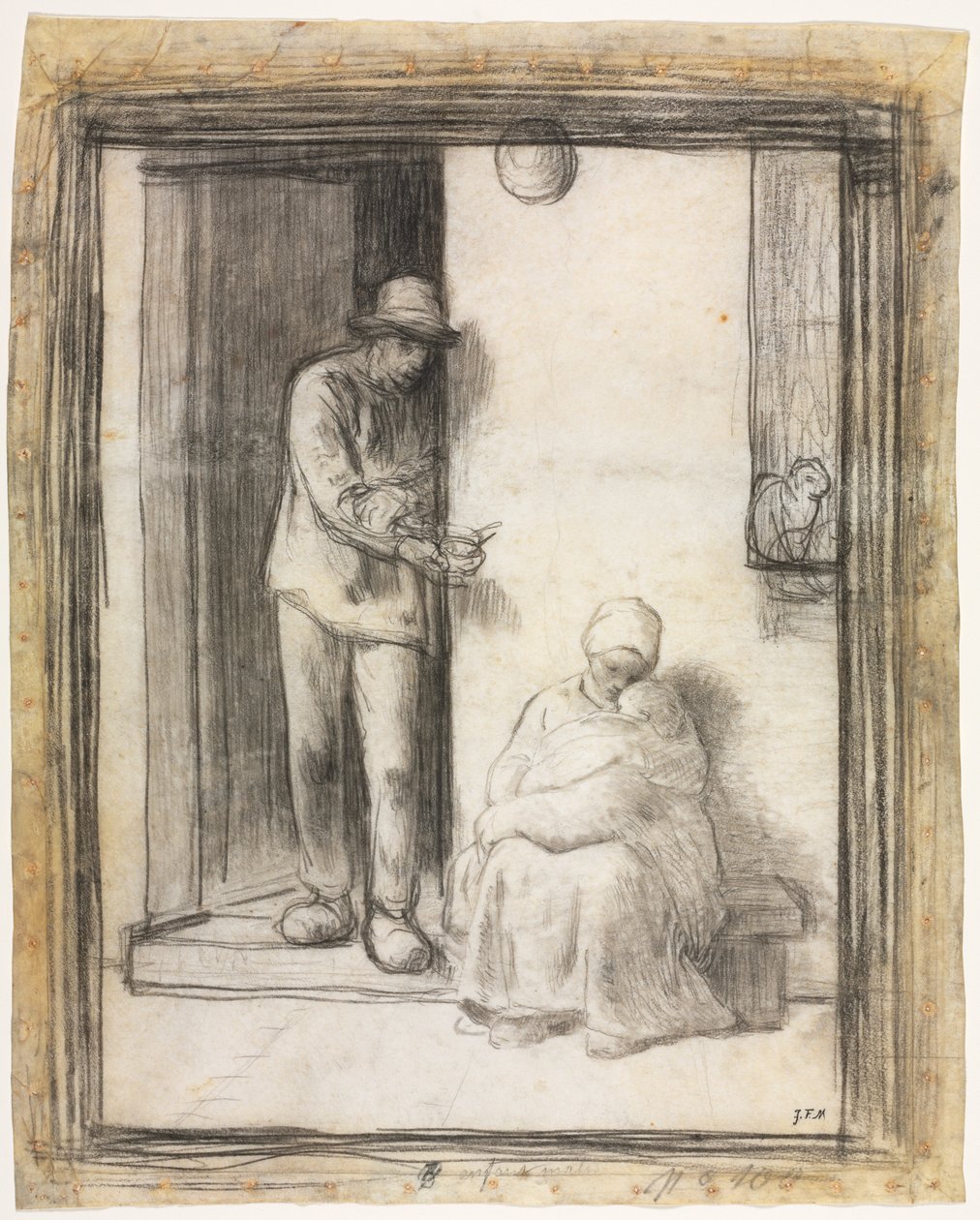 Das kranke Kind von Jean-Francois Millet