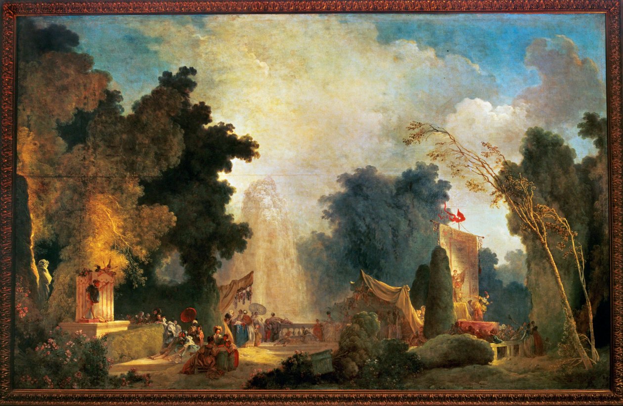 Eine Feier in St. Cloud von Jean-Honore Fragonard
