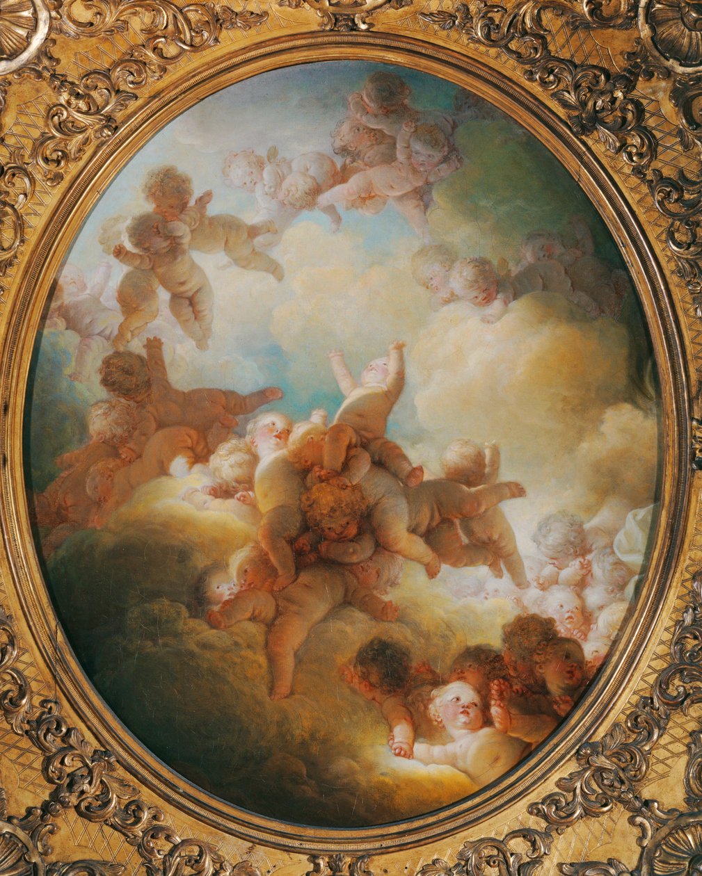 Der Schwarm der Amoretten von Jean Honore Fragonard