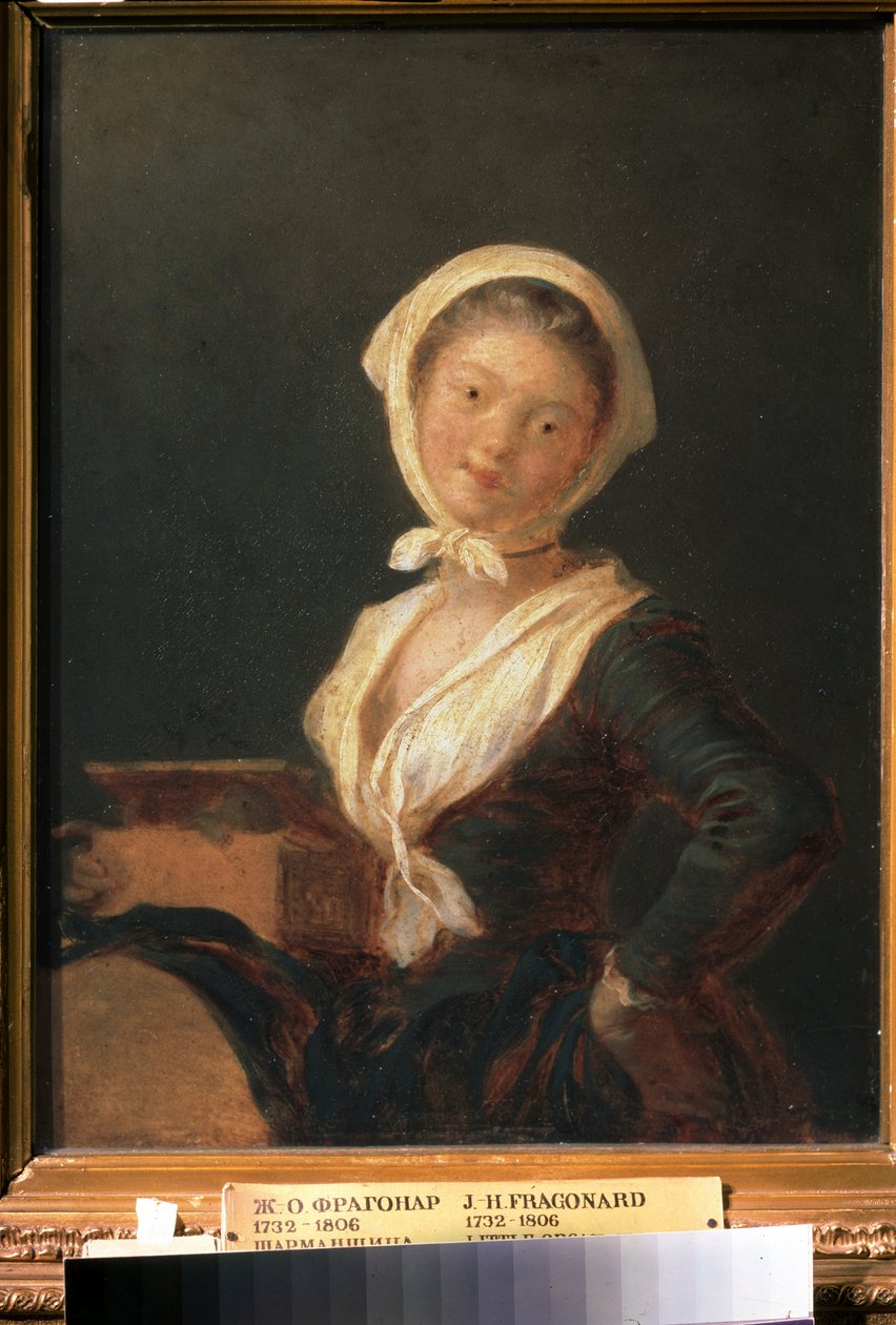 Eine Drehorgelspielerin (Das Savoyard-Mädchen) von Jean Honore Fragonard