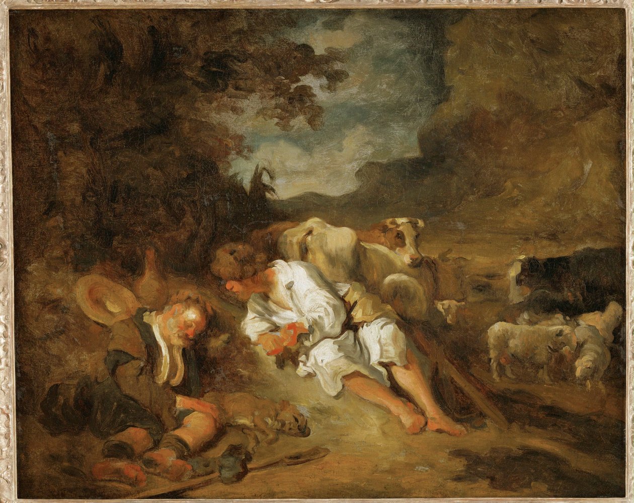 Merkur und Argos von Jean-Honore Fragonard