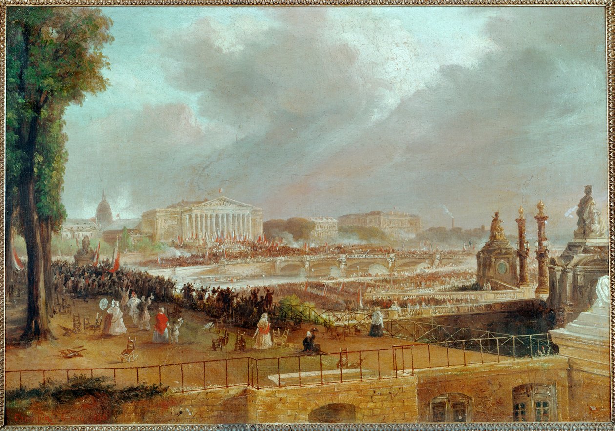 Proklamation der Zweiten Französischen Republik auf der Place de la Concorde von Jean Jacques Champin