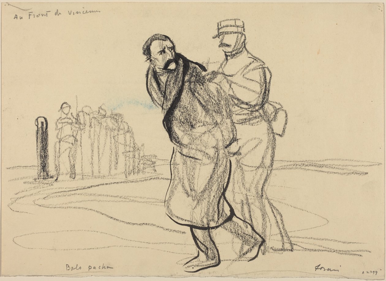An der Front von Vincennes. Bolo Pacha, um 1914-1919 von Jean-Louis & Caran D