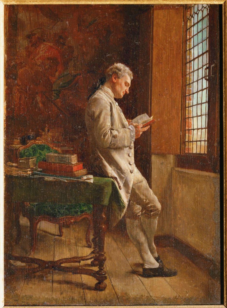 Le liseur blanc von Jean-Louis Ernest Meissonier