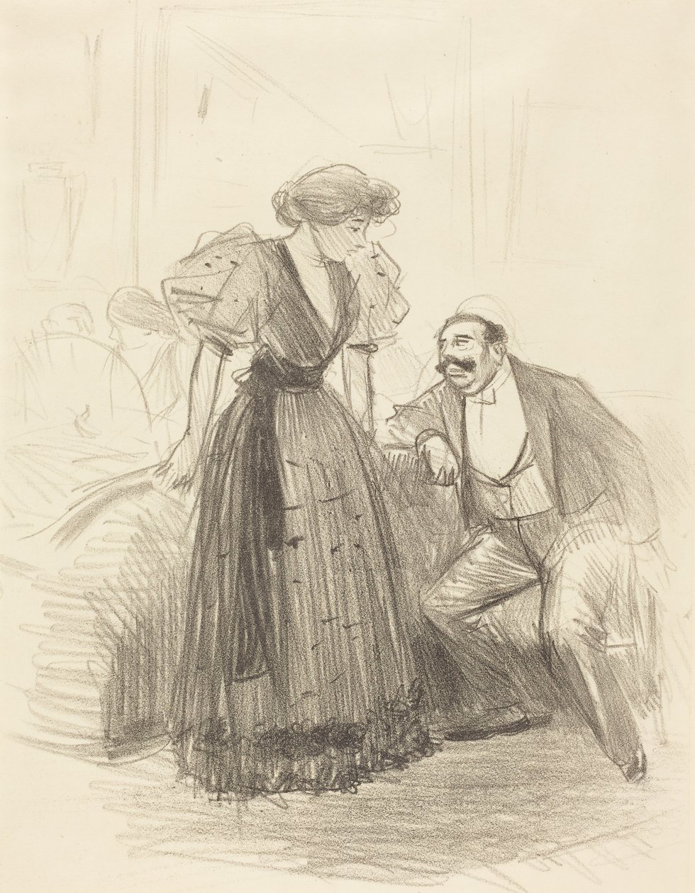 Auf einer Abendgesellschaft von Jean-Louis Forain
