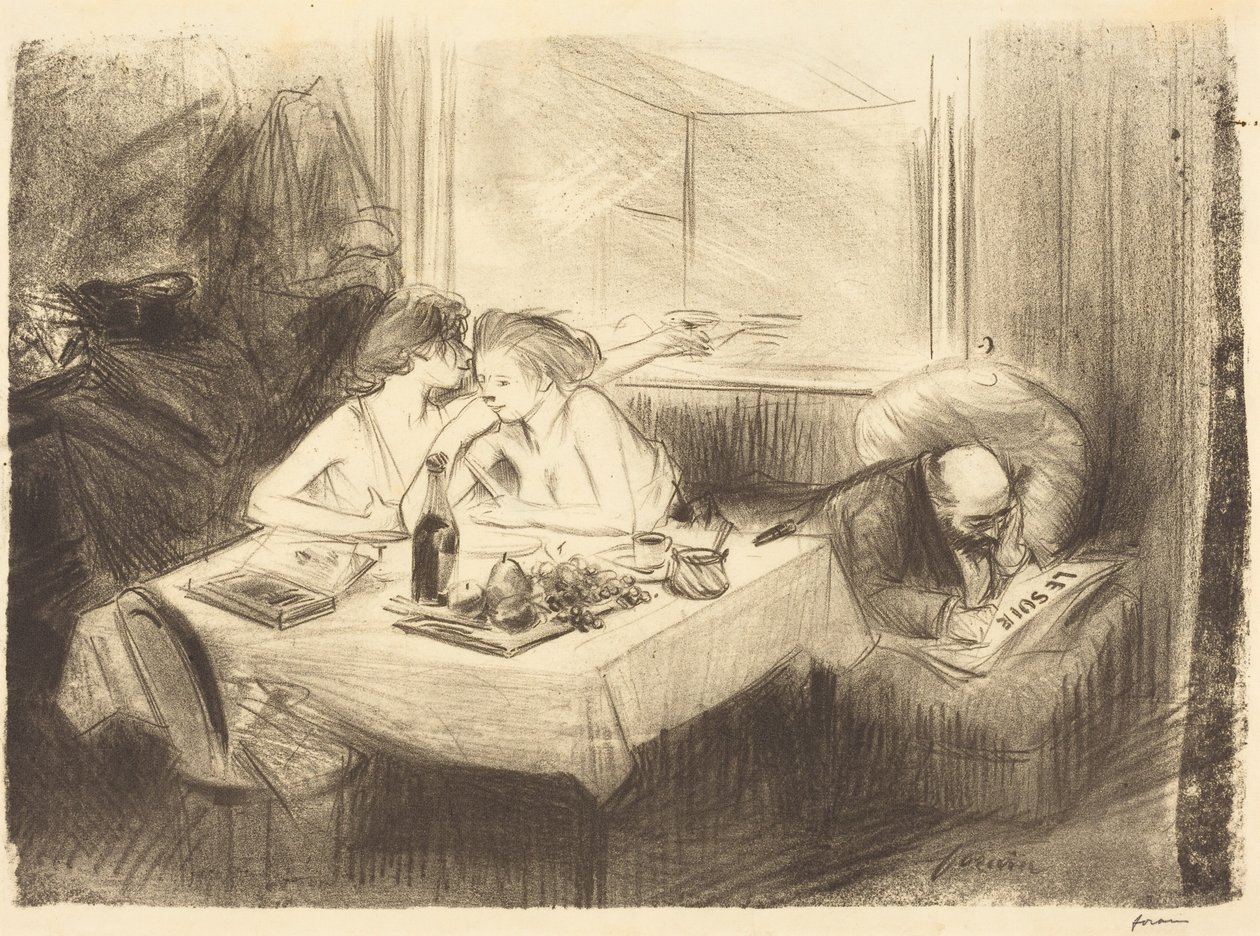 Das Privatzimmer (3. Tafel) von Jean-Louis Forain