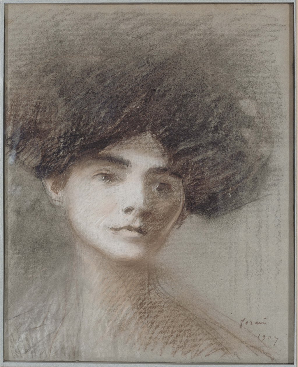 Porträt von Madame Henri de Régnier, geborene Marie de Hérédia, 1907 von Jean-Louis Forain