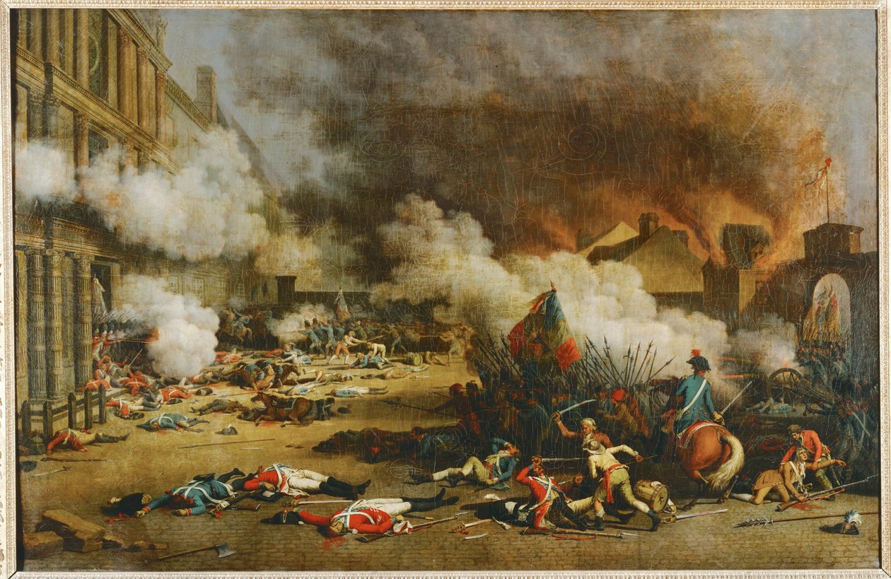 Der Sturm auf den Palais des Tuileries von Jean (after) Duplessis-Bertaux