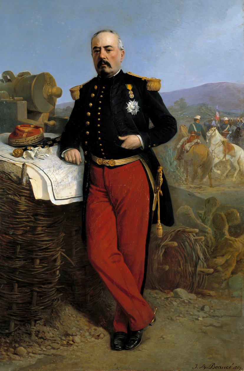 Achille Bazaine: Porträt von François Achille Bazaine von Jean Adolphe Beauce