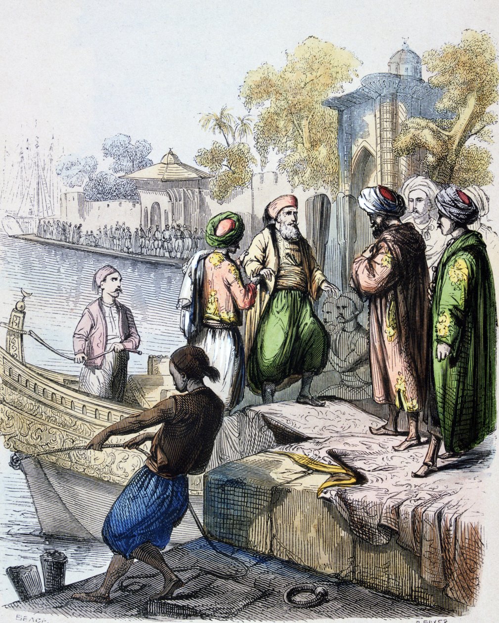Mehemet Ali (1769-1849) kommt in Konstantinopel an - 1828: Mehmet Ali kommt in Konstantinopel an von Jean Adolphe Beauce