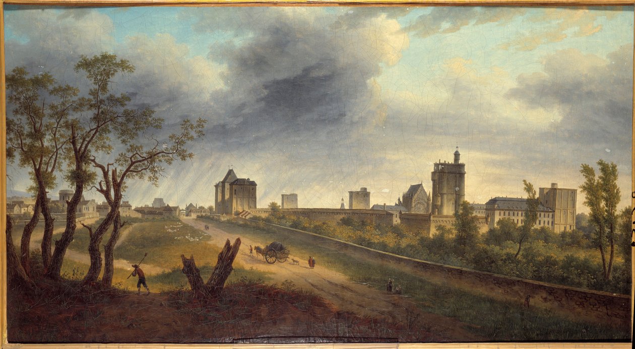Ansicht des Schlosses von Vincennes von Jean Adrien Guignet