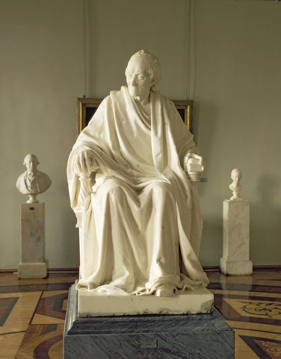 Francois Marie Arouet Voltaire (1694-1778) 1781 (Marmor) von Jean Antoine Houdon