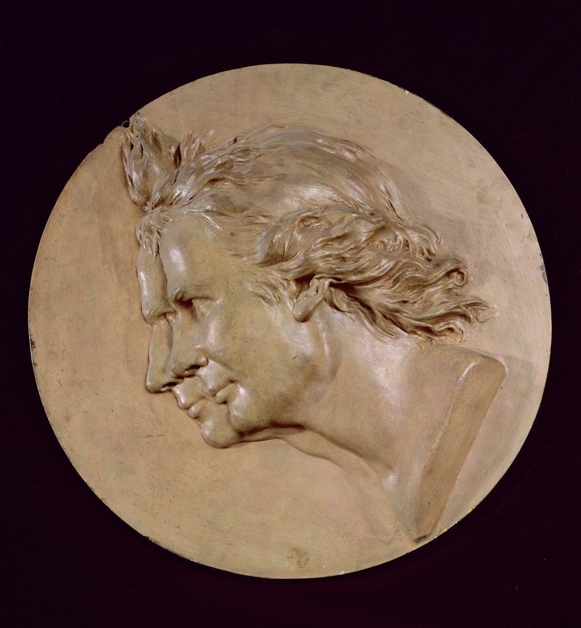 Medaille mit Darstellung von Joseph (1740-1810) und Etienne Montgolfier (1745-99) von Jean Antoine Houdon