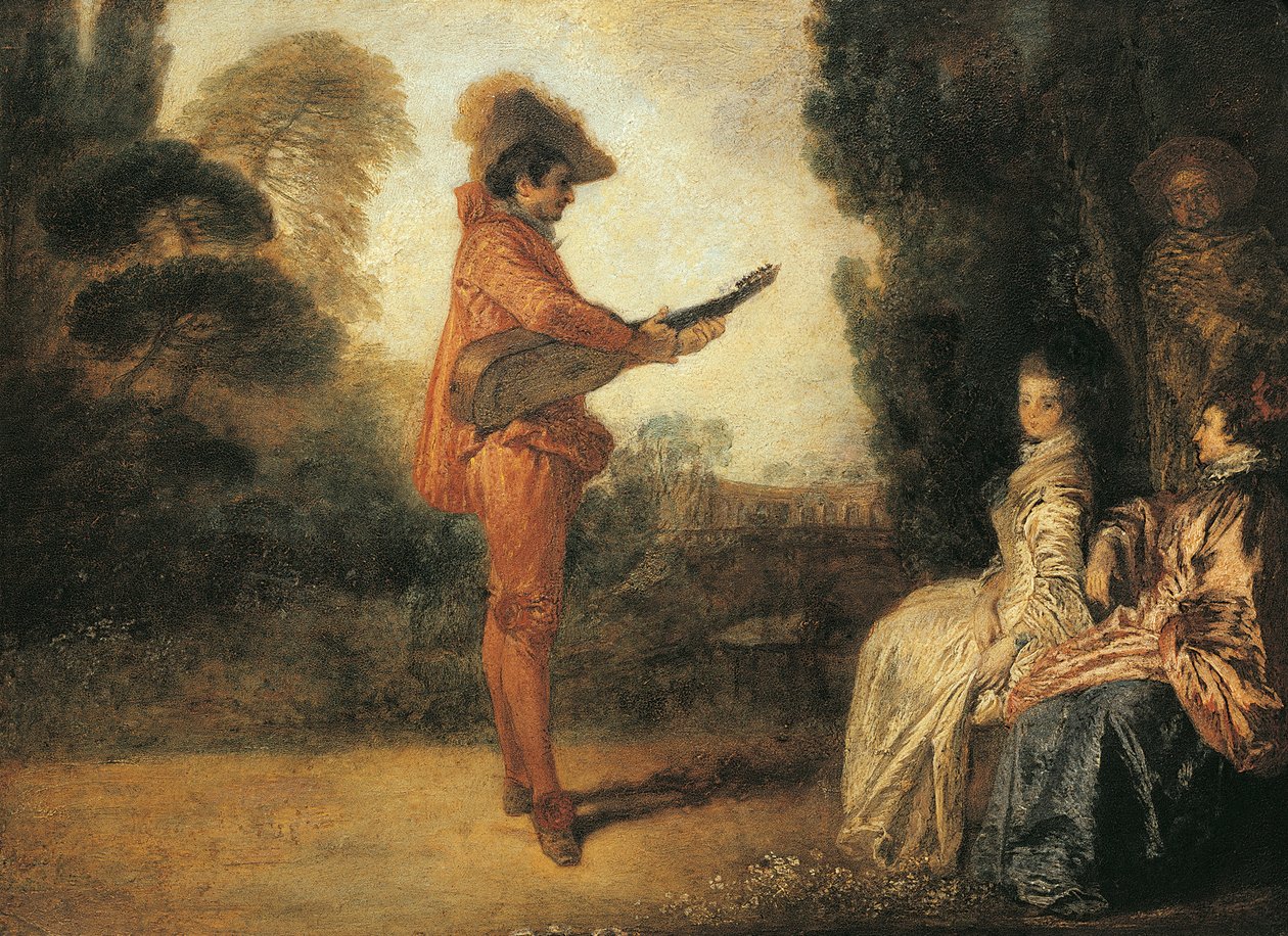Castor (Zauberer), circa 1713-1714 von Jean Antoine Watteau