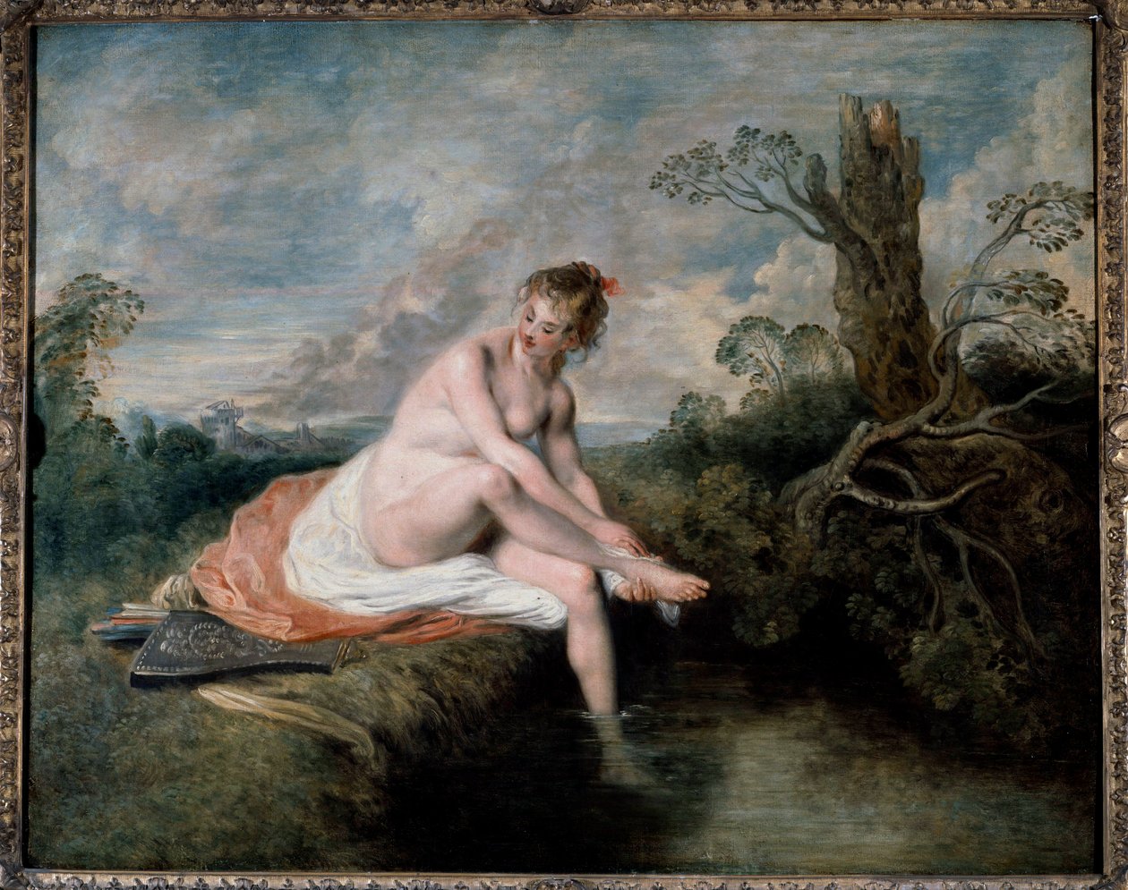 Diane im Bad von Jean Antoine Watteau