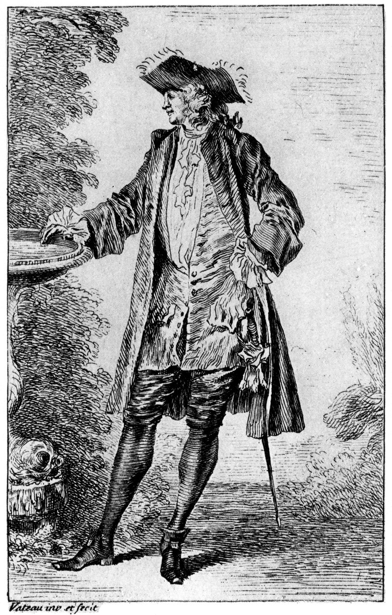 Figur, ca. 1700-1720, 1924 von Jean Antoine Watteau