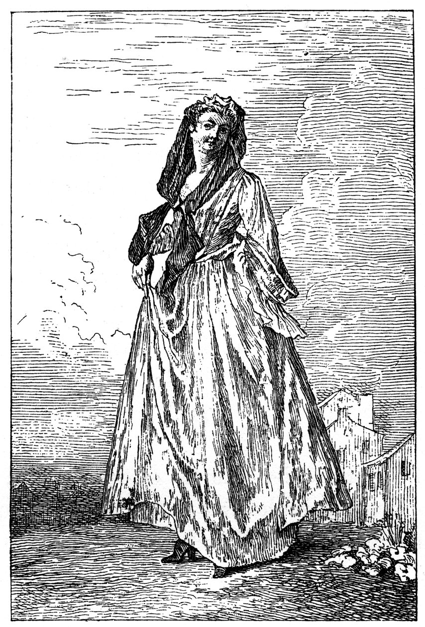 Französisches Kostüm, 1885 von Jean-Antoine Watteau