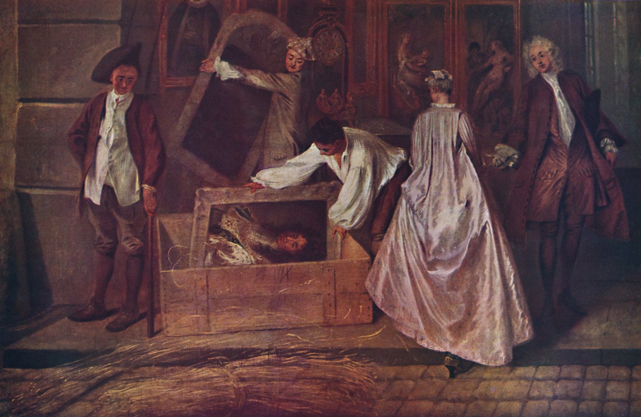 LEnseigne de Gersaint Fragment von Jean Antoine Watteau