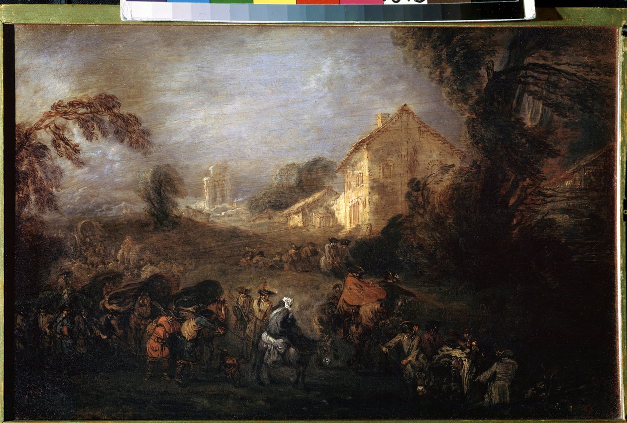 Die Last des Krieges von Jean Antoine Watteau