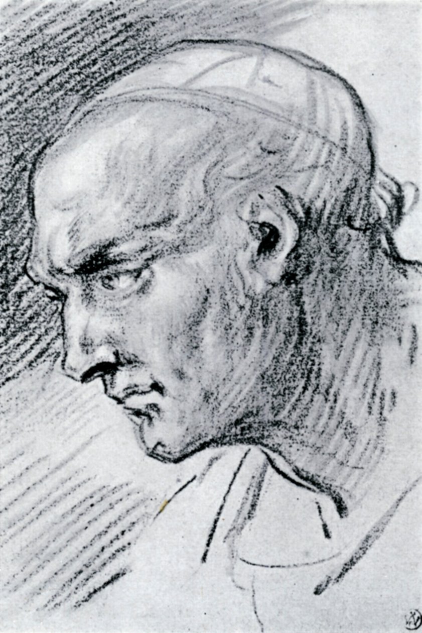 Studie eines Kopfes, 1913 von Jean Antoine Watteau