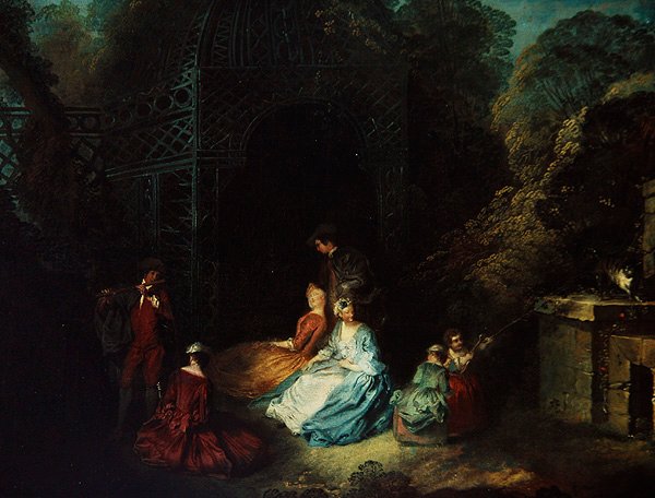 Der Flötist von Jean-Antoine Watteau