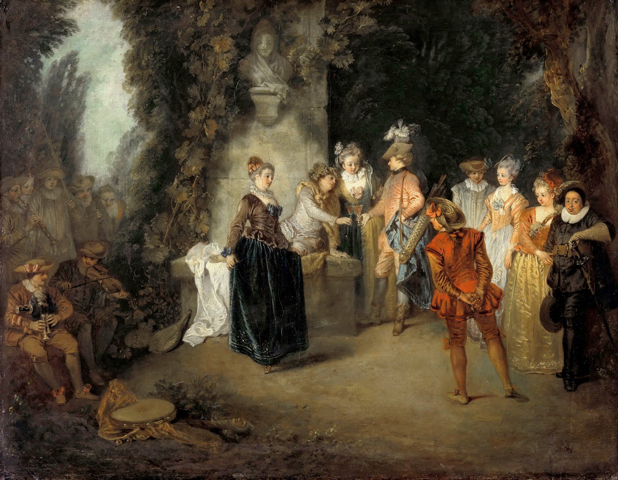 Die französische Komödie von Jean Antoine Watteau
