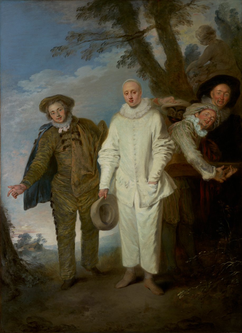 Die italienischen Komödianten, ca. 1720 von Jean Antoine Watteau