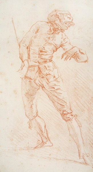 Der Schwertkämpfer von Jean Antoine Watteau