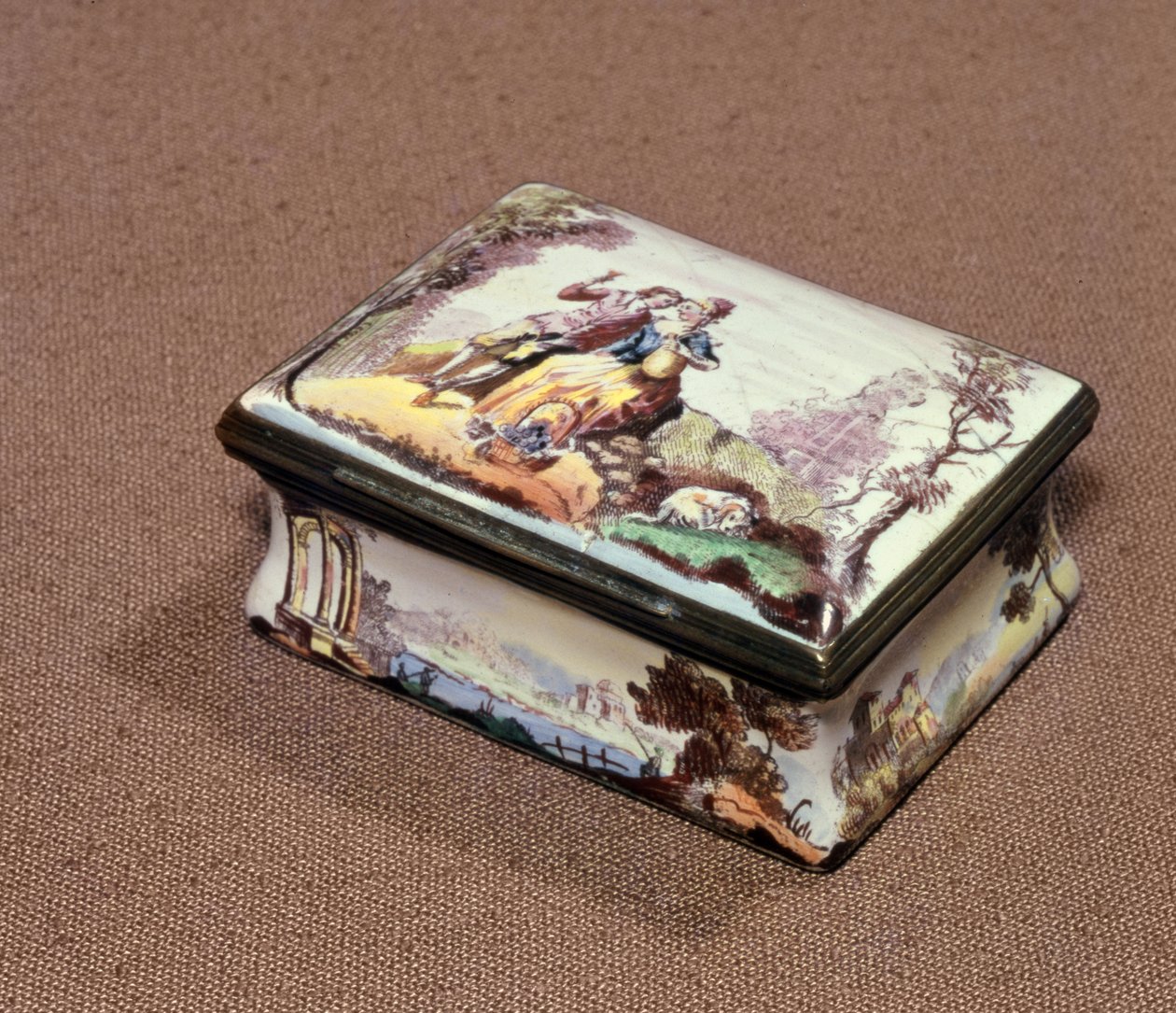 Schnupftabakdose, Birmingham, ca. 1756 von Jean Antoine Watteau