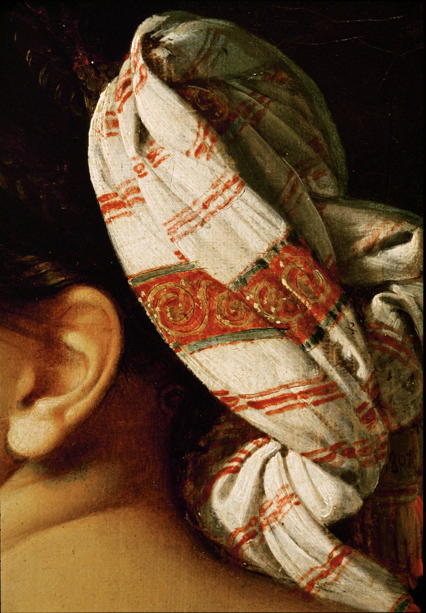Weiblicher Akt, Rückenansicht, (Detail) von Jean Auguste Dominique Ingres