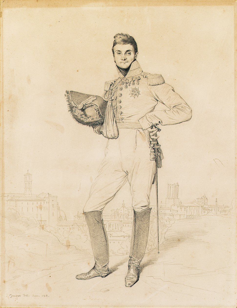 General Louis-Etienne Dulong de Rosnay, 1818 von Jean Auguste Dominique Ingres