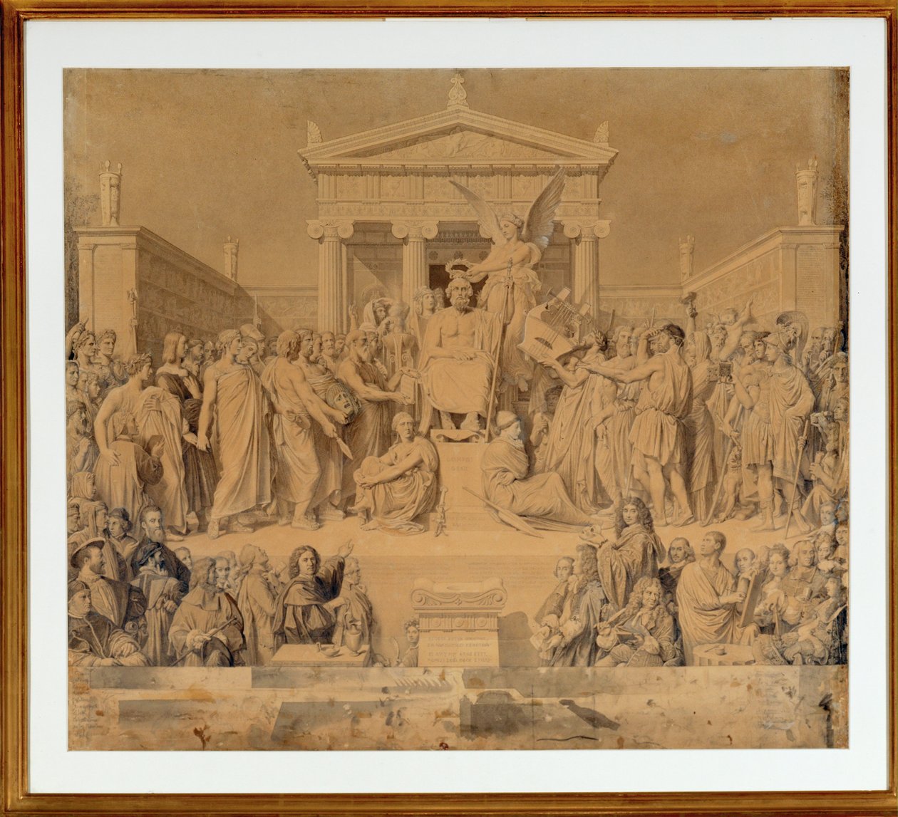 Homer vergöttlicht von Jean Auguste Dominique Ingres