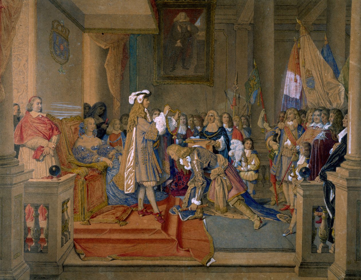 Marschall Berwick erhält von König Philipp V. von Spanien den Orden des Goldenen Vlieses, 1864 von Jean Auguste Dominique Ingres